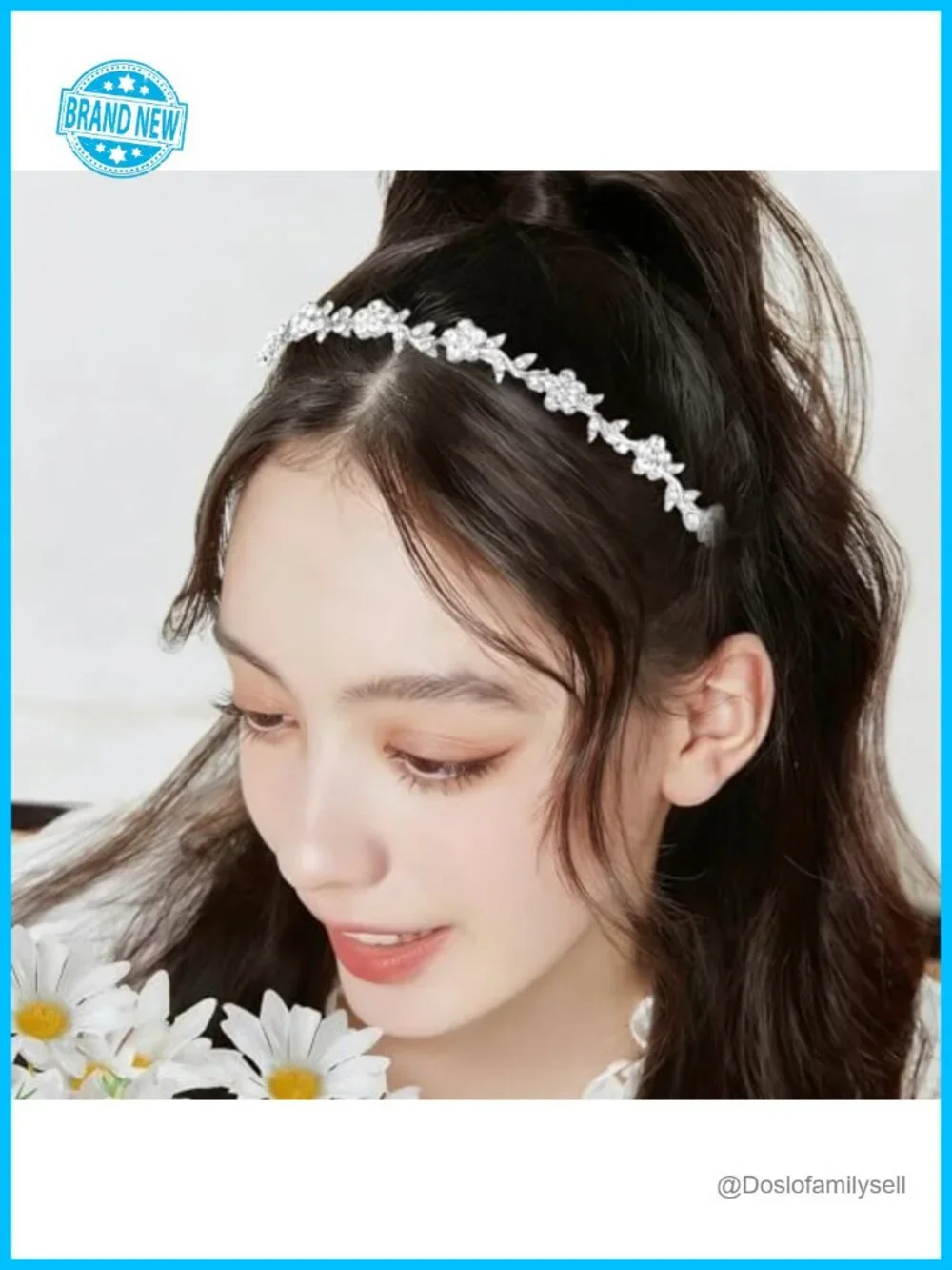 4 Pcs Rhinestone Headband Set - Bridal Crystal Tiara Crown Hair Accessories for